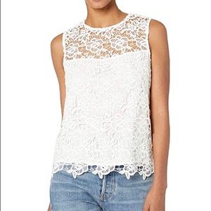 Nanette Leopore Sleeveless Lace Top